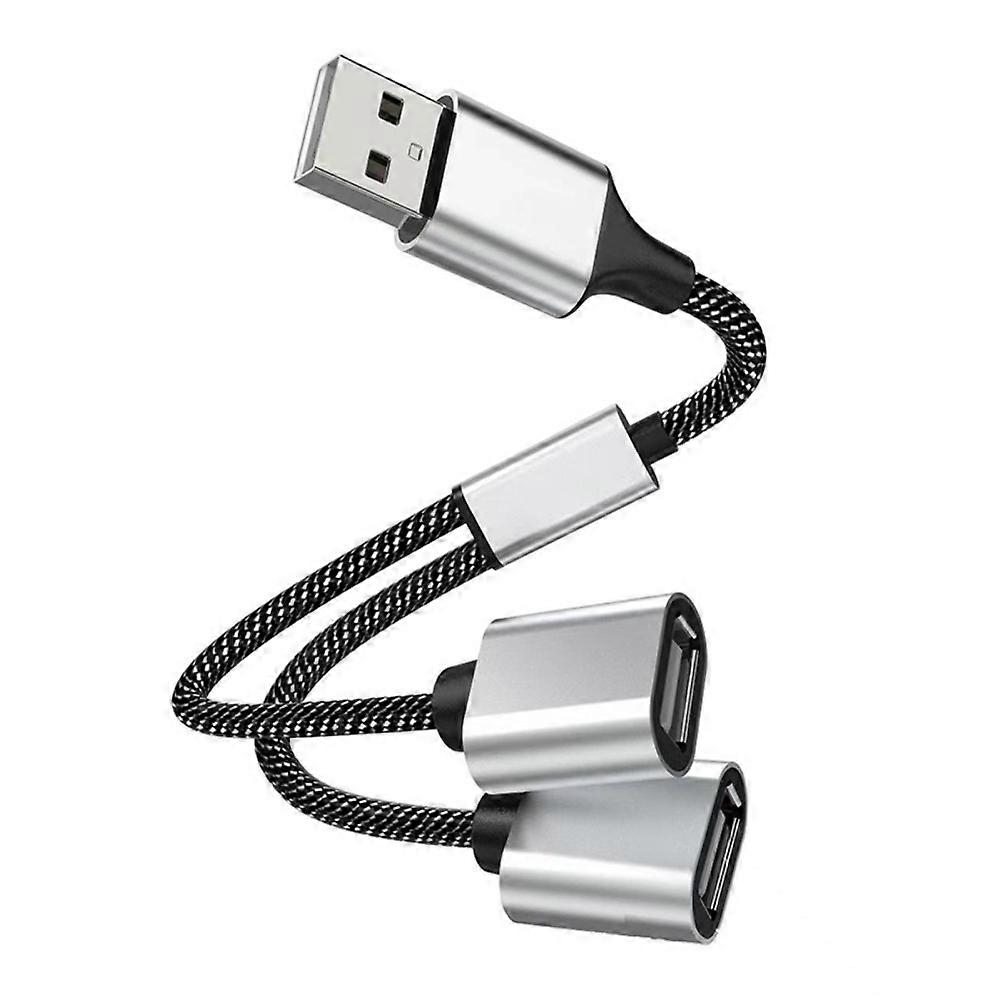 USB To 3 USB 2.0 HUB Dual 4Port Multi Splitter Adapter OTG For PC Laptop Surface Accessories USB A Extension Power Data