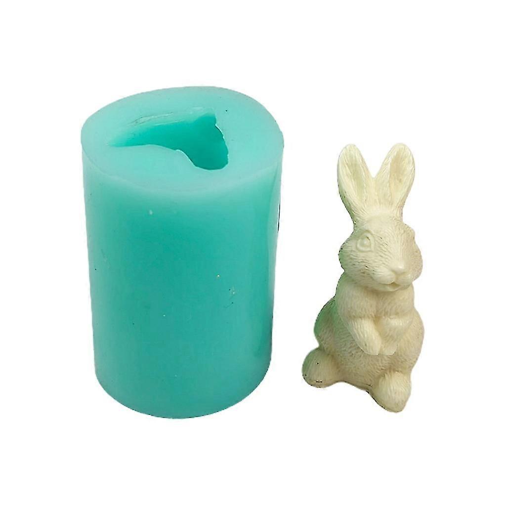 3D Easter Rabbit Silicone Candle Mold DIY Handmade Soap Mould Cake Decorating