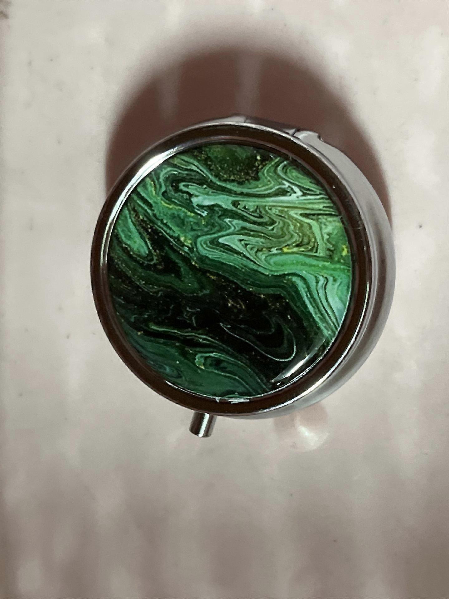 旅行用防水金属圆形药丸隔板