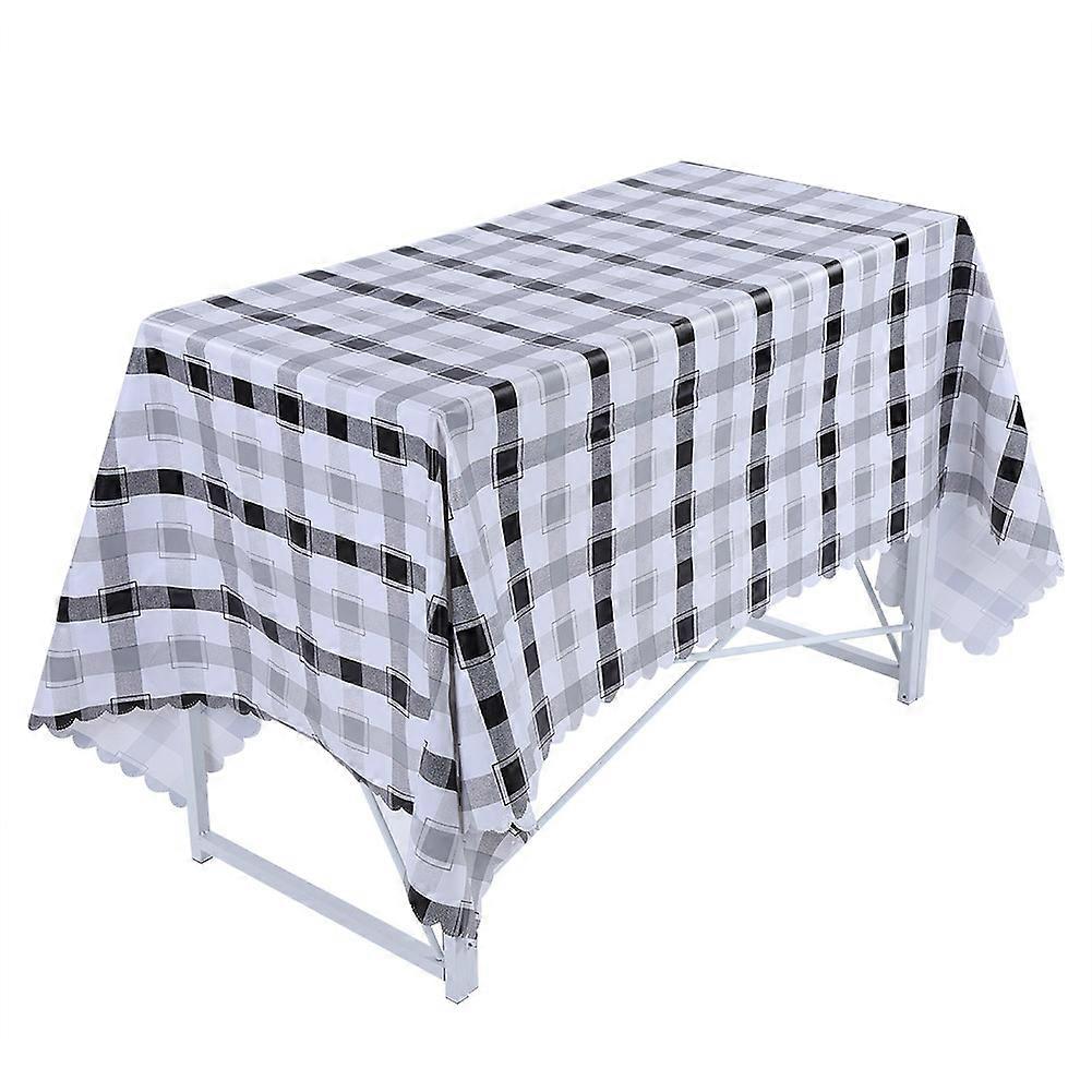 PVC Table Cloth Dining Table Protector Mat Cover For Kitchen Waterproof Spill Resistant Fits Most Tables