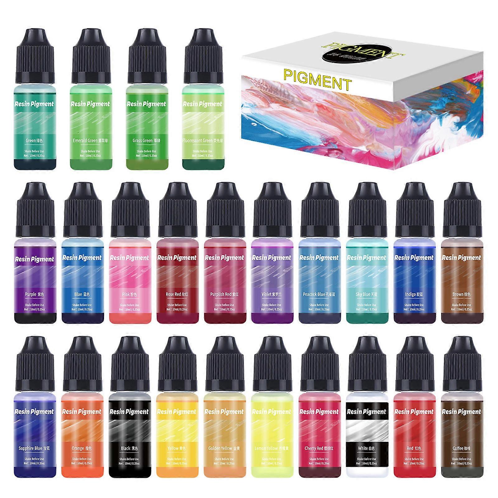 High Concentration Silicone Pigments for Artistic Creations Epoxy Resin Colorant Drop Glue Coloring Agent Jewelry Tool