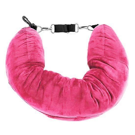 U-shaped Pillow Creative Adjustable Buckle Space Saving Travel Pillowcase Stuffable U-shaped Neck Pillow Case Tube Pillow Travel Accessories