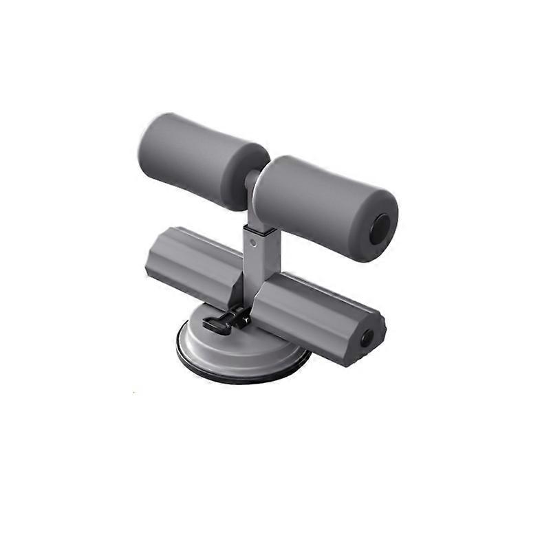 Ab Training Auxiliary Device,Portable Sit up Exercise Equipment for Abs Home Gym,Single suction cup double bar grey