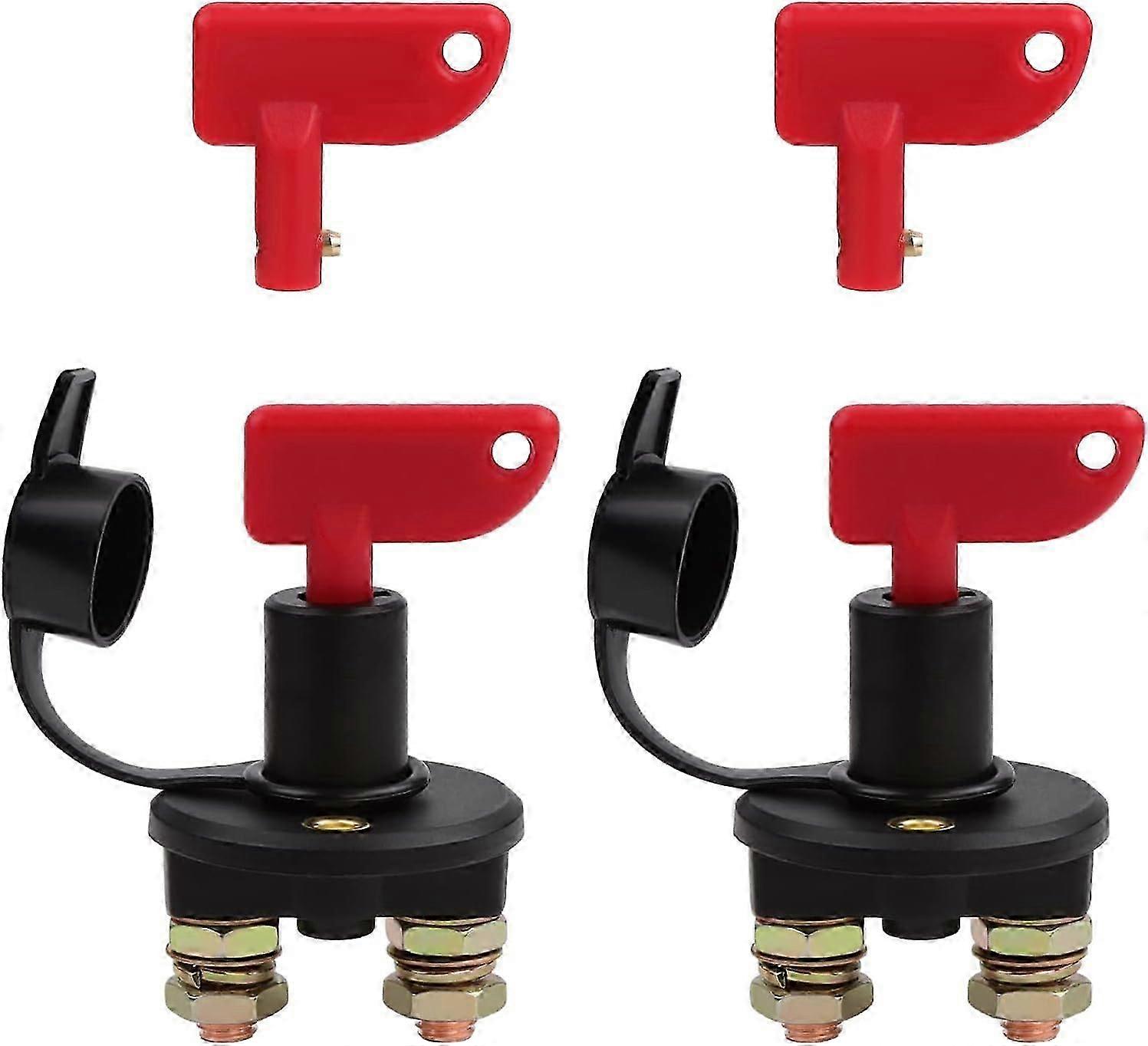 12V/24V Car Battery Isolator Switch, Power Kill Disconnect Cut Off Switch,2-Pack