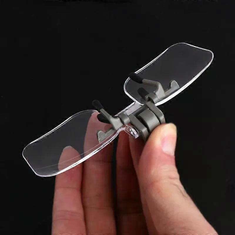 Multifunctional Glasses Style Magnifier with Pouch for Reading or Viewing Coins/Stamps for IDEAL Crafts and Map Reading