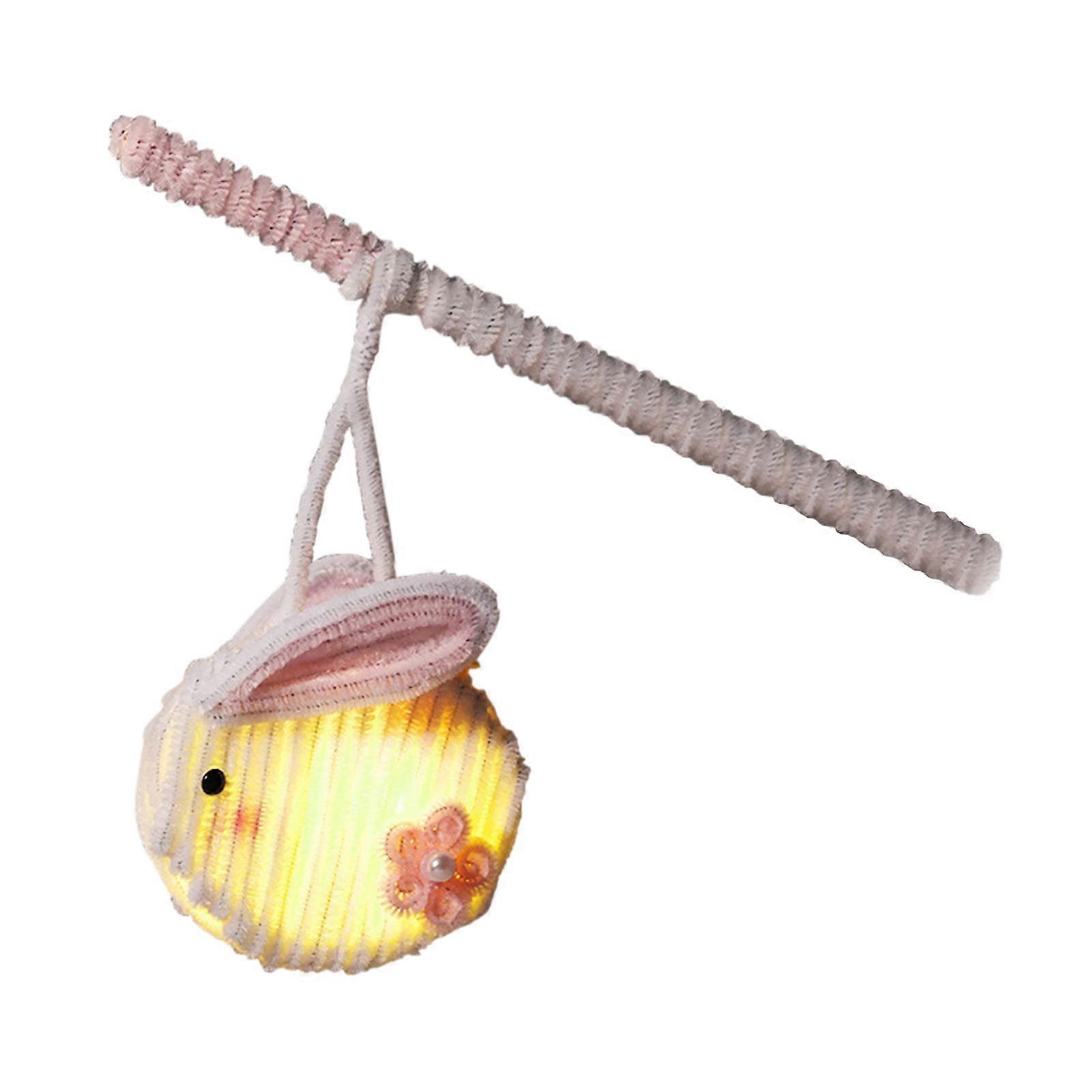Mid Autumn Festival Lantern Making Bunny Lantern Prop Handmade Lantern DIY Craft