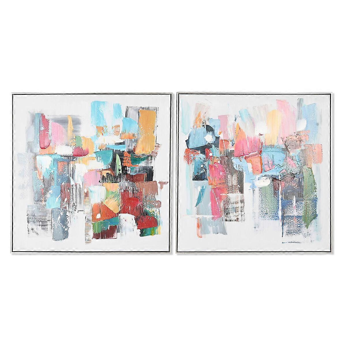 Picture Home ESPRIT abstract modern 82 x 4.5 x 82 cm (2 pieces)