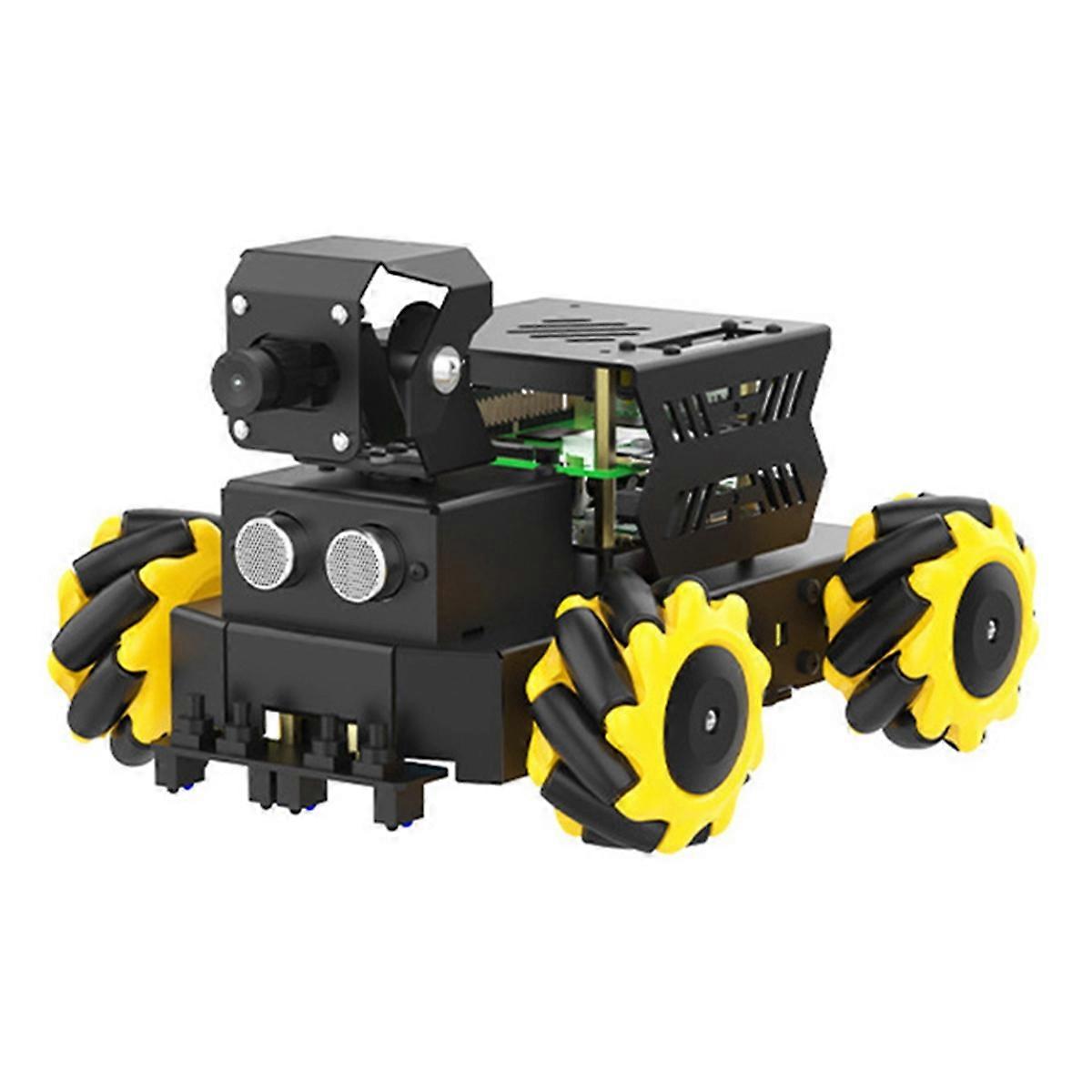 Raspbot V2 AI Vision Robot Car Kit with Camera Mecanum Wheel Toy Educational DIY Python Programming for 5