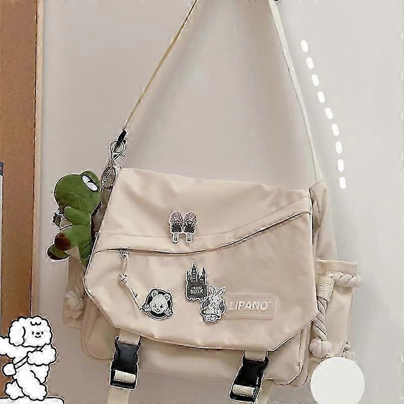 Retro Messenger Bag Male Large Capacity Lightweight Shoulder Bag Adjustable Shoulder Strap