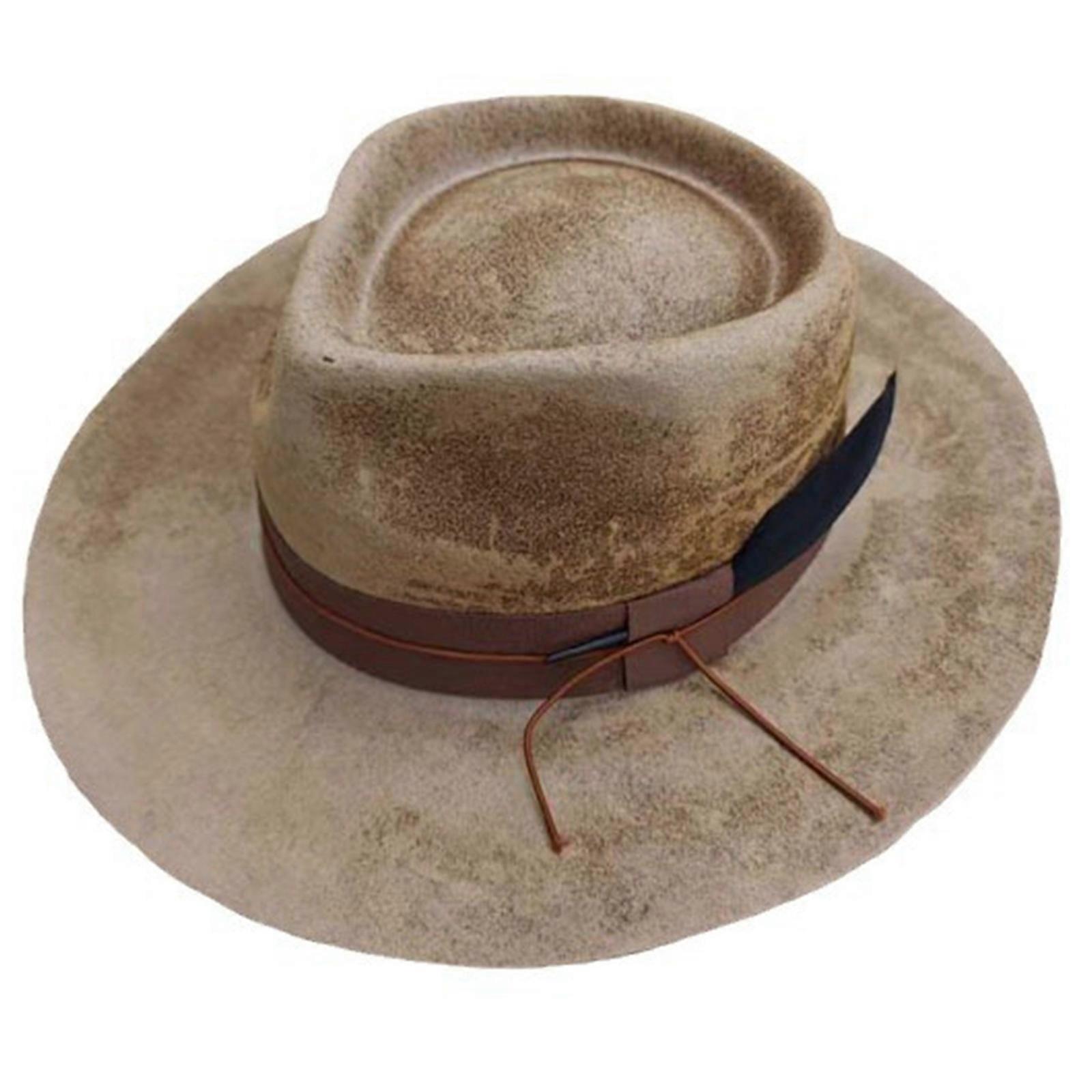Cappello a tesa larga Cappello di lana Panama Cappello da maghi Cappello da cowboy Spettacoli teatrali Copricapo Mascherate Cappello Fedora da festa Copricapo Cachi