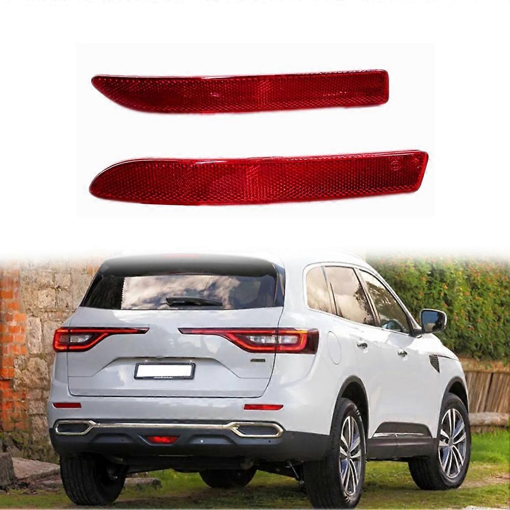 Jeffergarden Réflecteur de pare-chocs arrière, lentille rouge résistante aux chocs, barre de réflecteur de voiture pour Koleos II MK2 2016 pour 2020 gauche: 265657118R