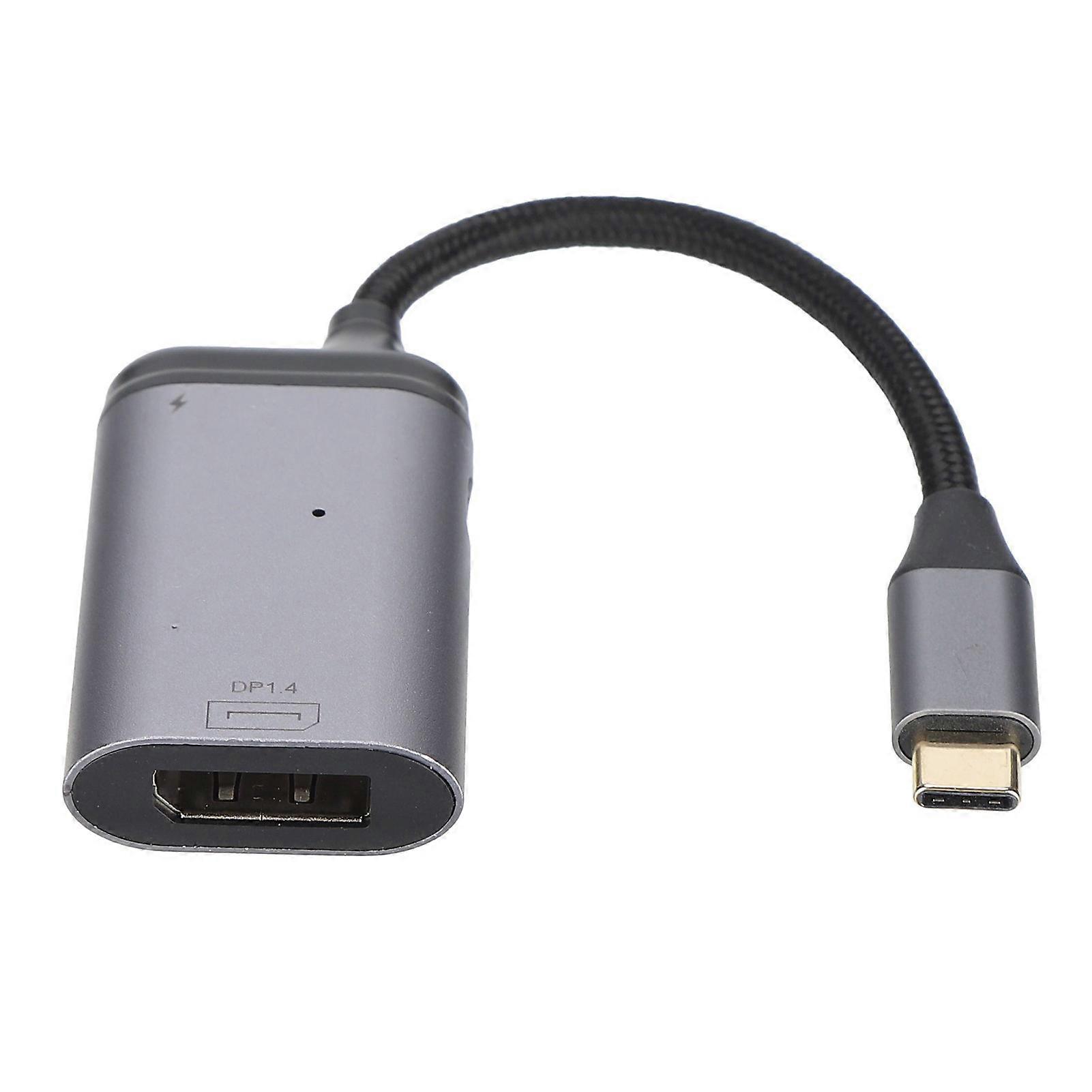 3-in-1 TypeC to DP Adapter: 8K HDR, PD Charging, USB Expansion for All Devices