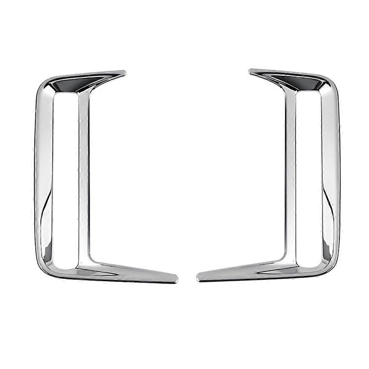 Car Rear Bumper Fog Light Trim Frame Cover for ,Silver