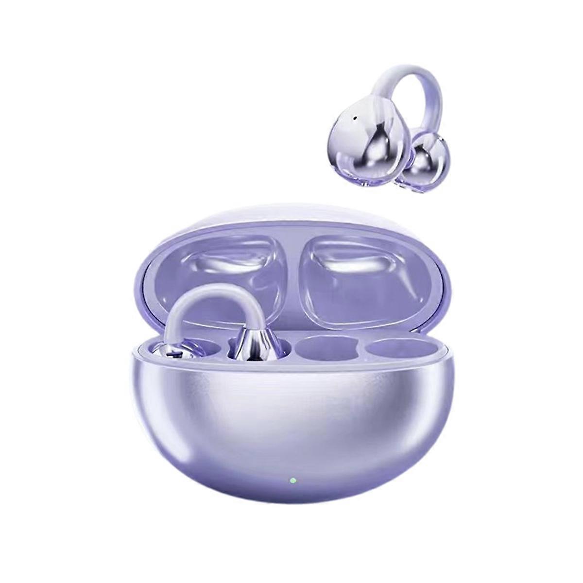 AI Translator Earbuds Real Time Translation Bluetooth Earbuds 144Languages Open-Ear Clip-on Design