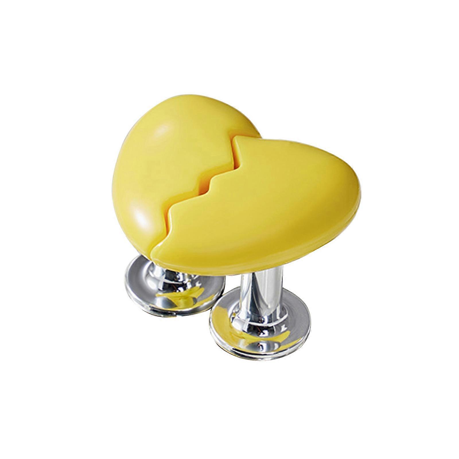 Lovely Toilet Button Cute Toilet Push Button Nail Friendly Toilet Presser Easy to Use Bathroom Tool Simple Installation Yellow