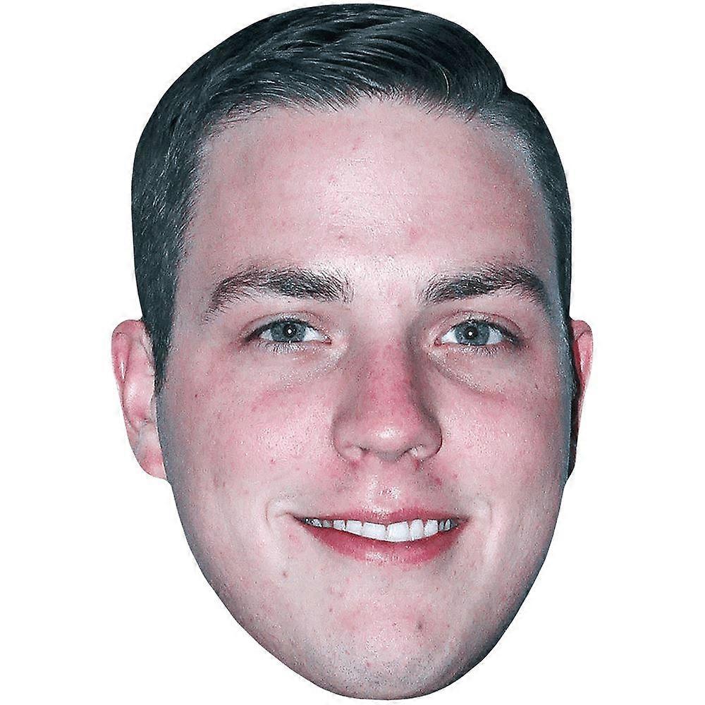 Alex Bowman (Smile) Celebrity Mask, Flat Card Face