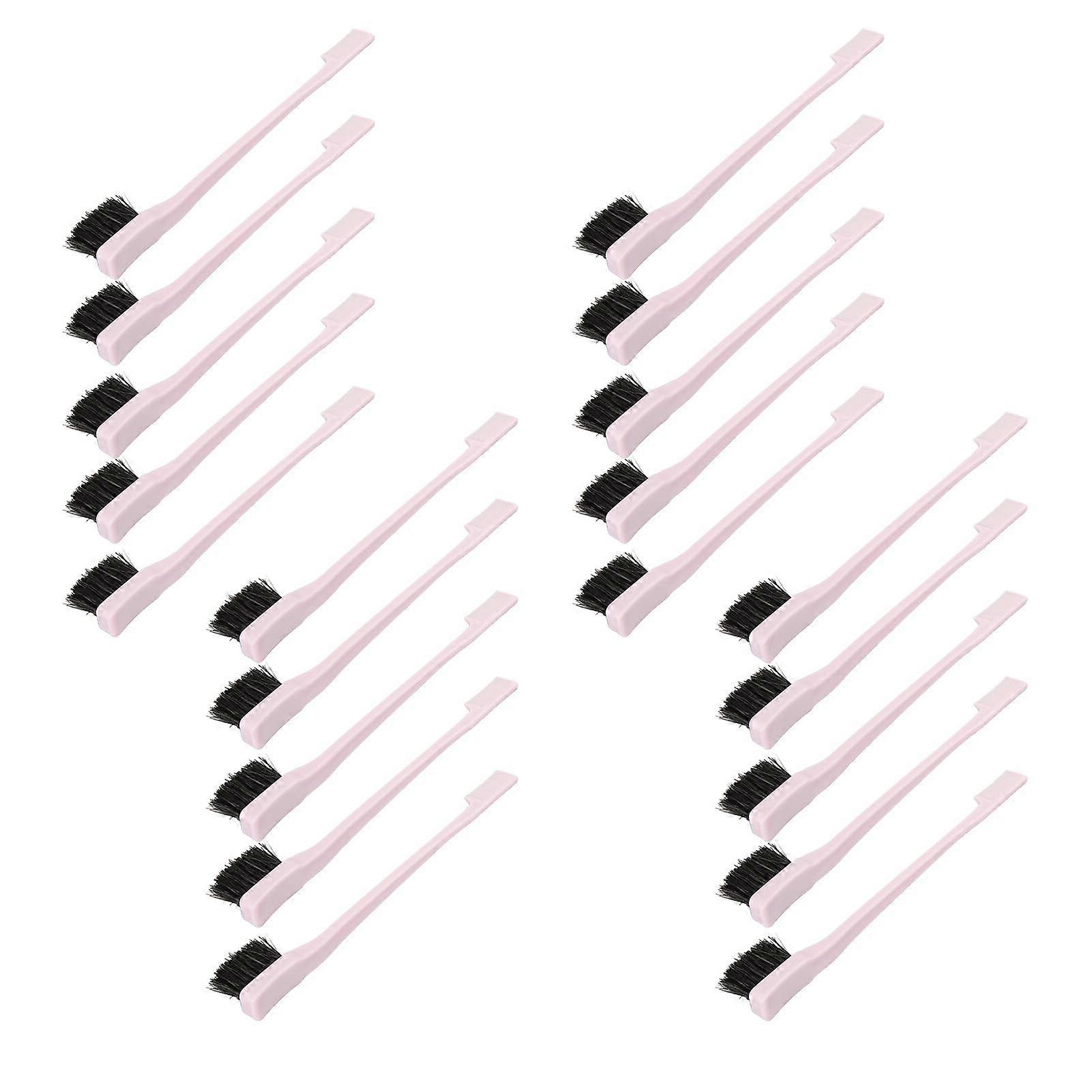 20Pcs Eyebrow Brush Comb Set 2 Head ABS Soft Nylon Ergonomic Labor Saving Makeup Tools 