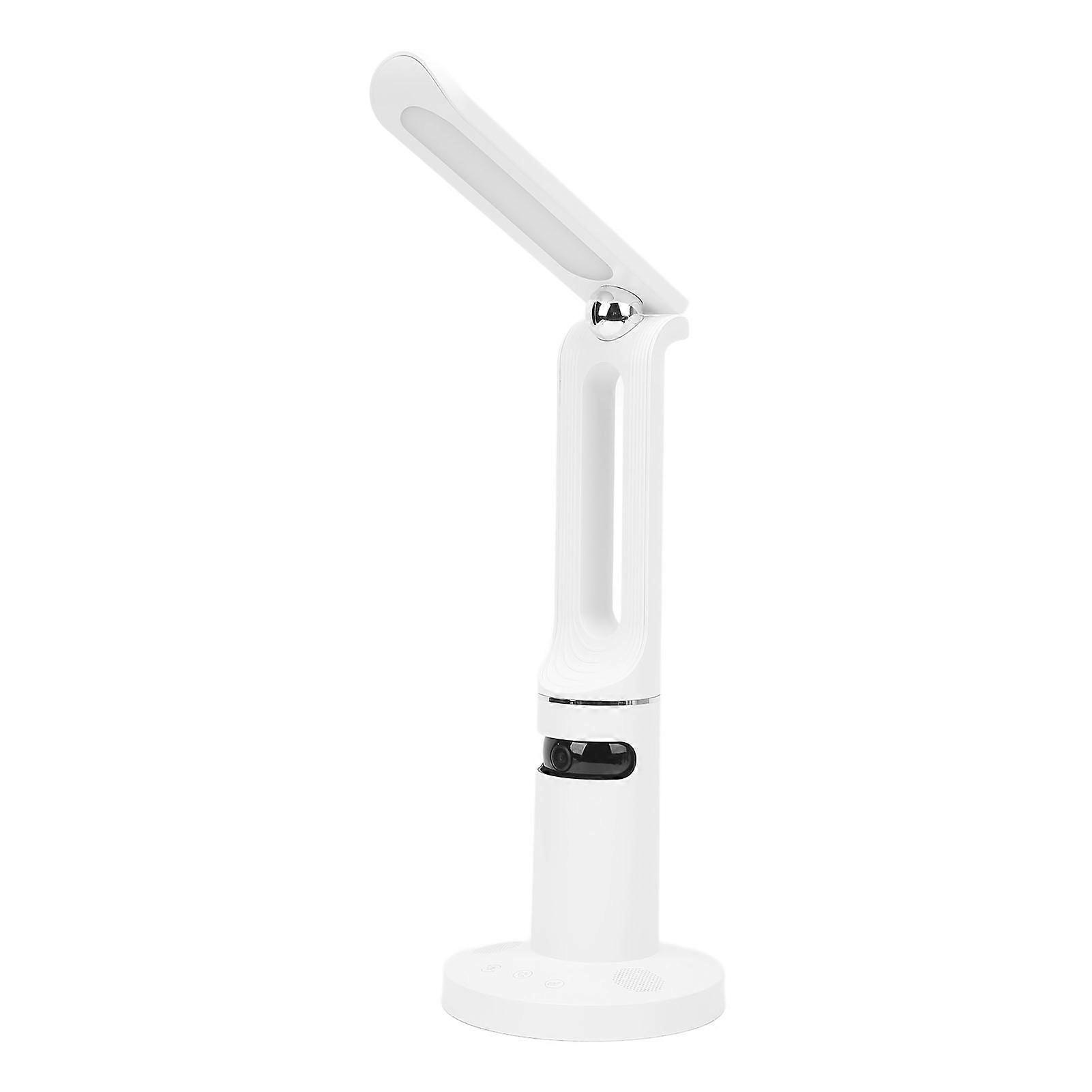 Dimmable LED Desk Lamp - Eye-Caring, Voice Intercom, Posture Reminder, Foldable Design