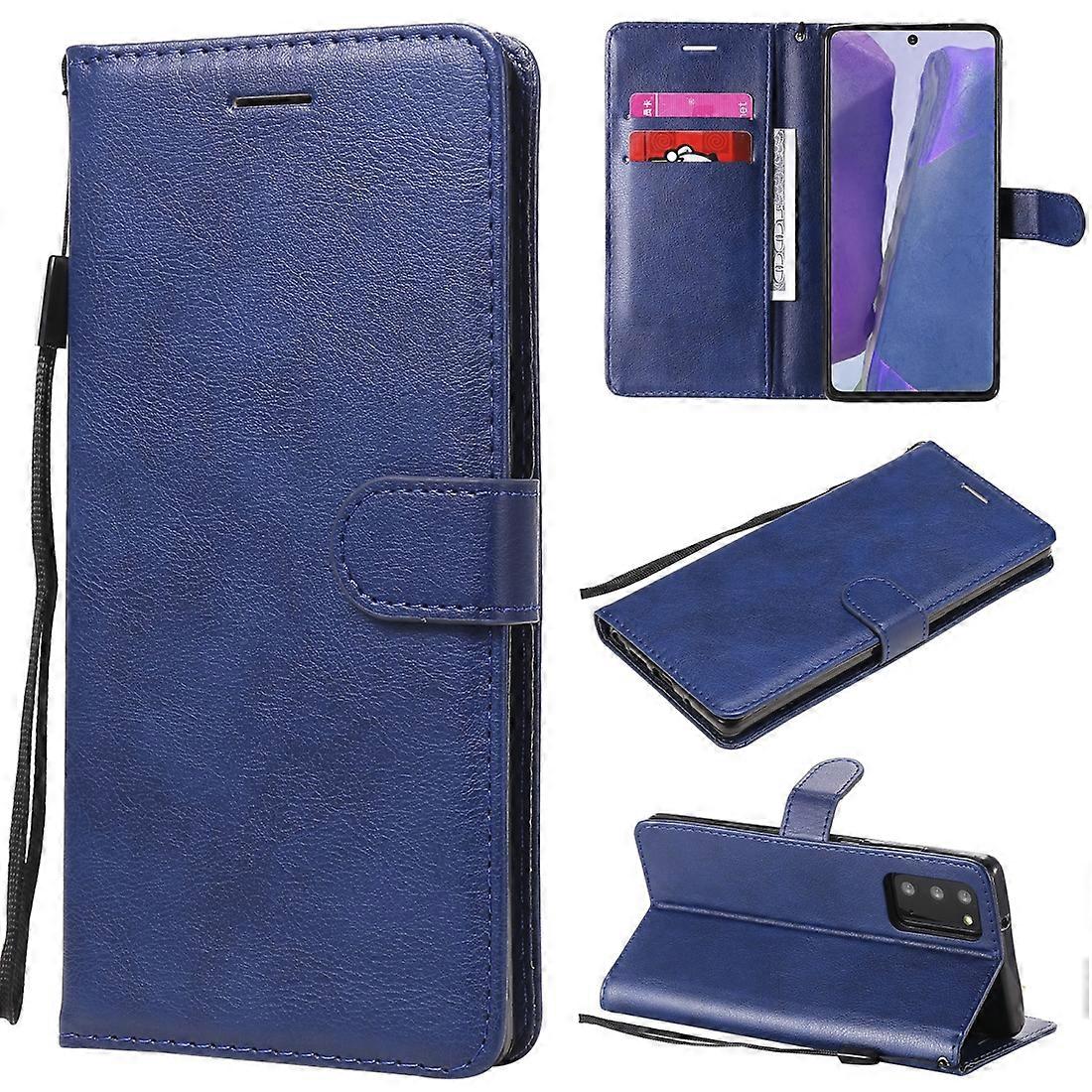 Solid Color Horizontal Flip PU Leather Case with Holder & Card Slots & Wallet & Lanyard