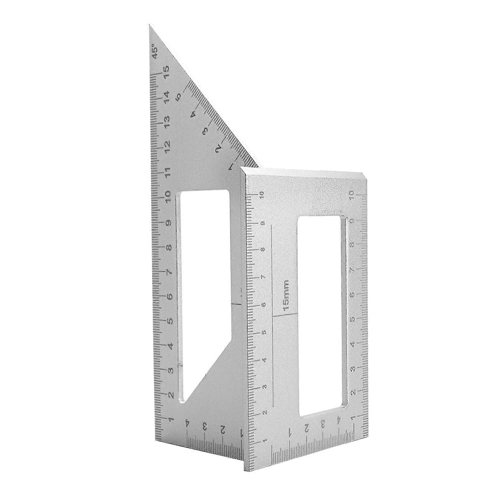3D Multi Angle Measuring Ruler 90 45 Degree Layout Miter Angle Measuring T Ruler for Woodworking