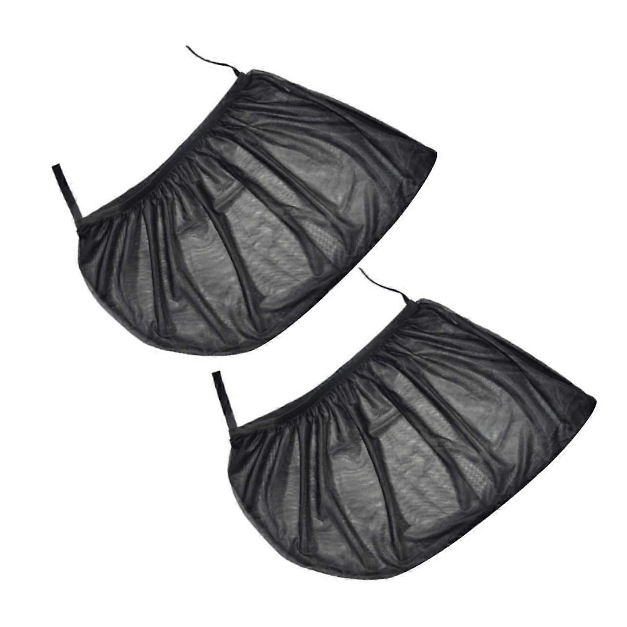 4pcs Car Window Curtain Car Curtain Black