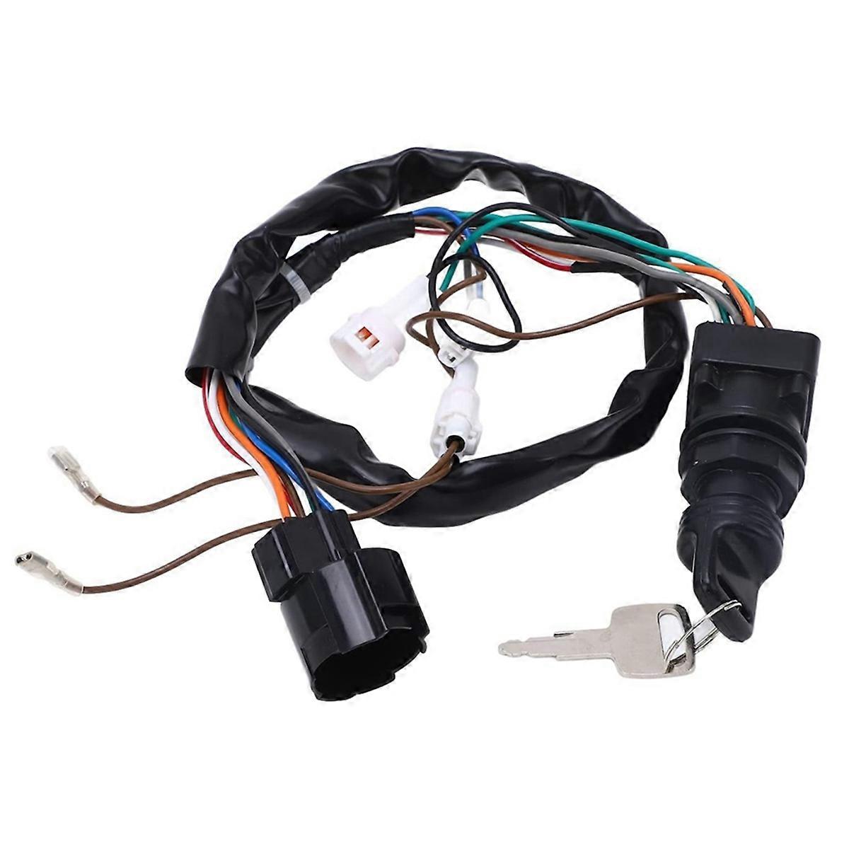 Outboard Ignition Key Switch Assembly Side Mount Control Box 37110-93J00 67200-93J50 for Outboard E