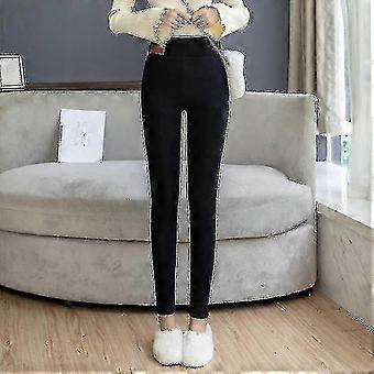 Super dicke Kaschmirwolle Leggings Winddicht und kalt anhaltende Wärme Warme Frauen Elastisch Tight A