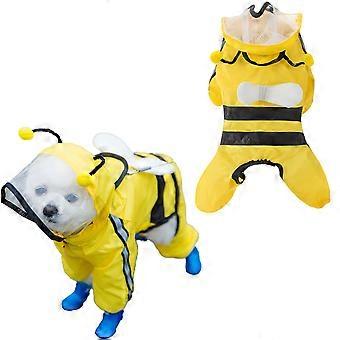 Dog Raincoat Jacket Hooded, Waterproof Pet Raincoat Slicker Hoodie, Lightweight Breathable Pet Rain for Puppies