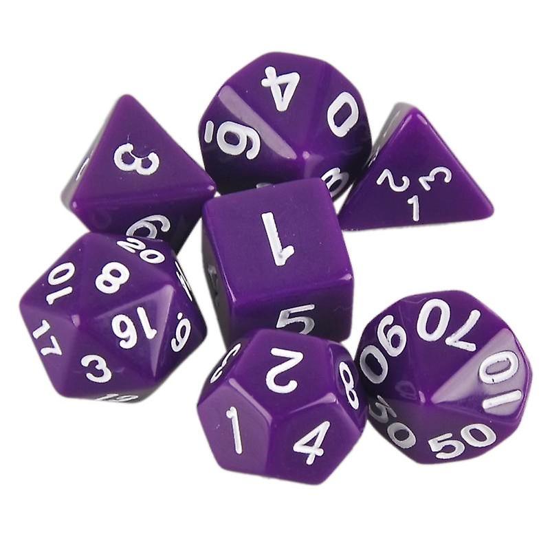 7-pack tärningar till Dungeons and Dragons (lila)