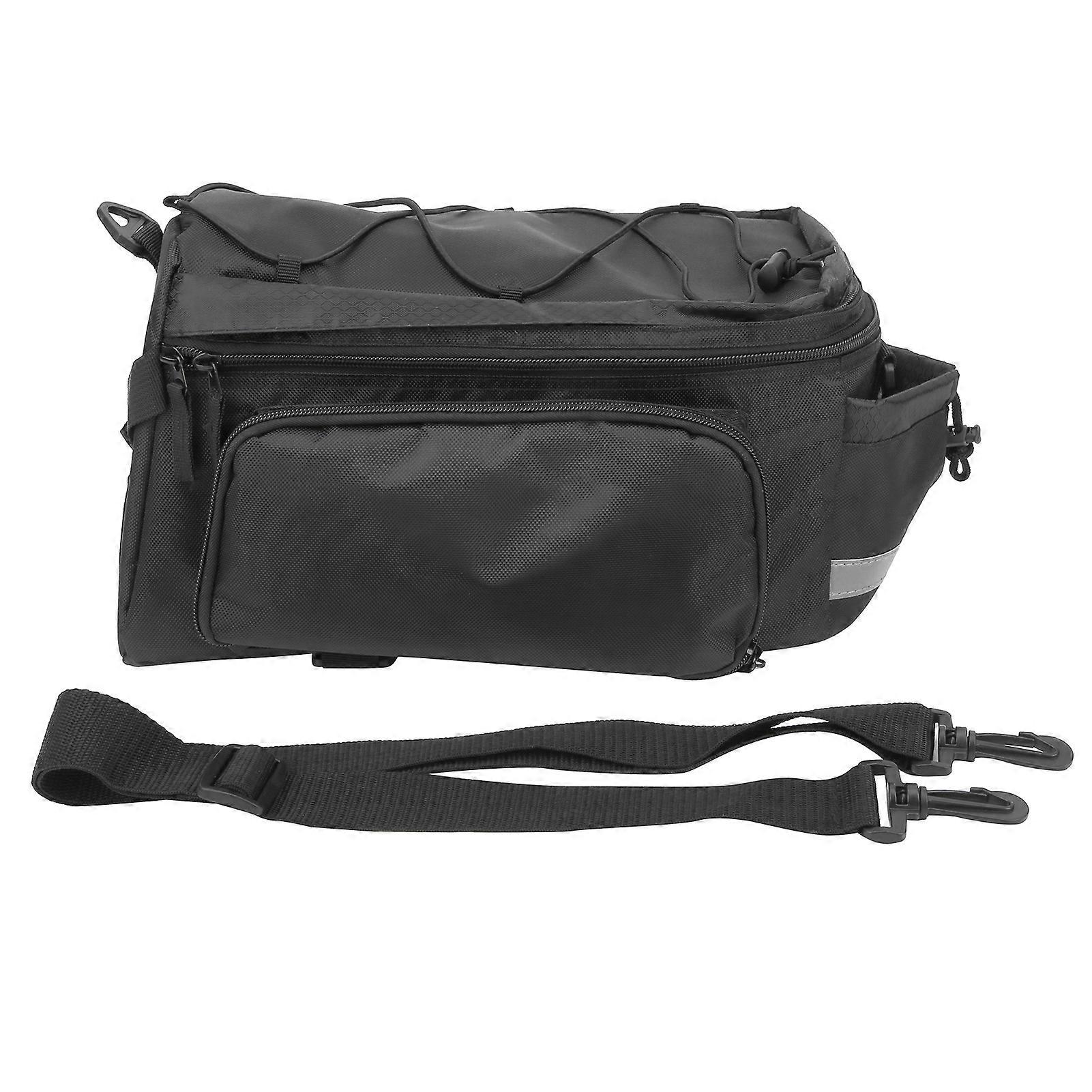 Bike Rear Trunk, Highly Resistant Fabric Universal Fit for All Bicycle Racks, 2035L Large Capacity Rear Carrier with Thermal Insulation and Portable