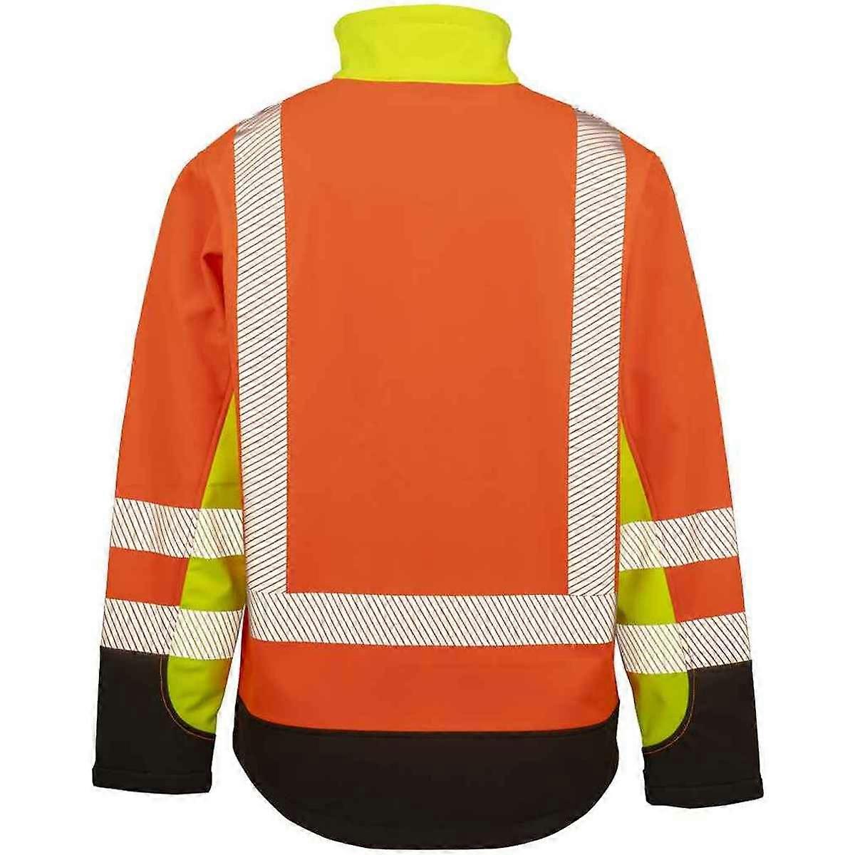 Result Genuine Recycled Mens 3 Tone 3 Layer Printable Safety Soft Shell Jacket