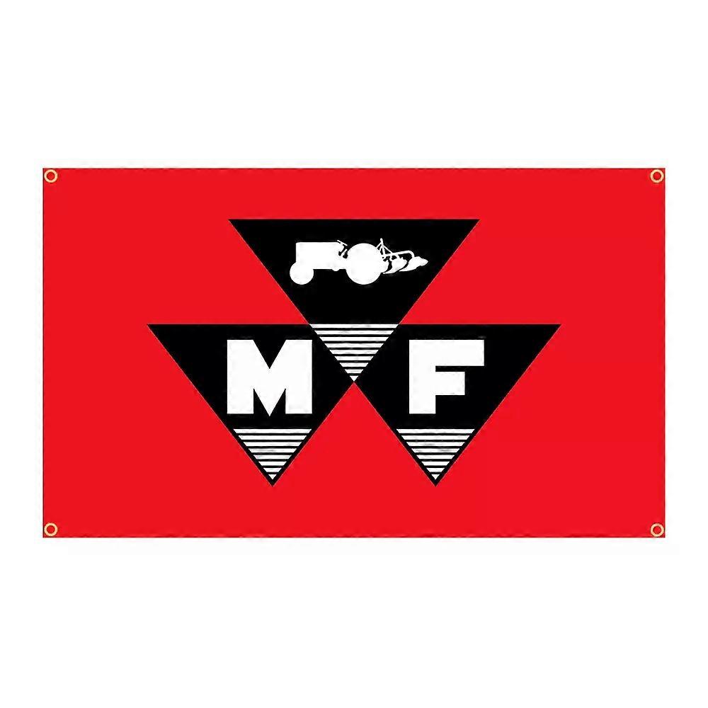 Shibingsheng 90x150cm Massey Fergusons Tractor Flag Polyester Printed Garage or Farm Decoration Banner Tapestry