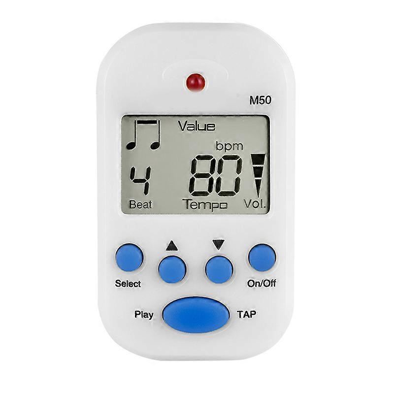 Electronic Metronome Mini Professional 2 Channel Headphone Output for Guitar Piano Violin M50