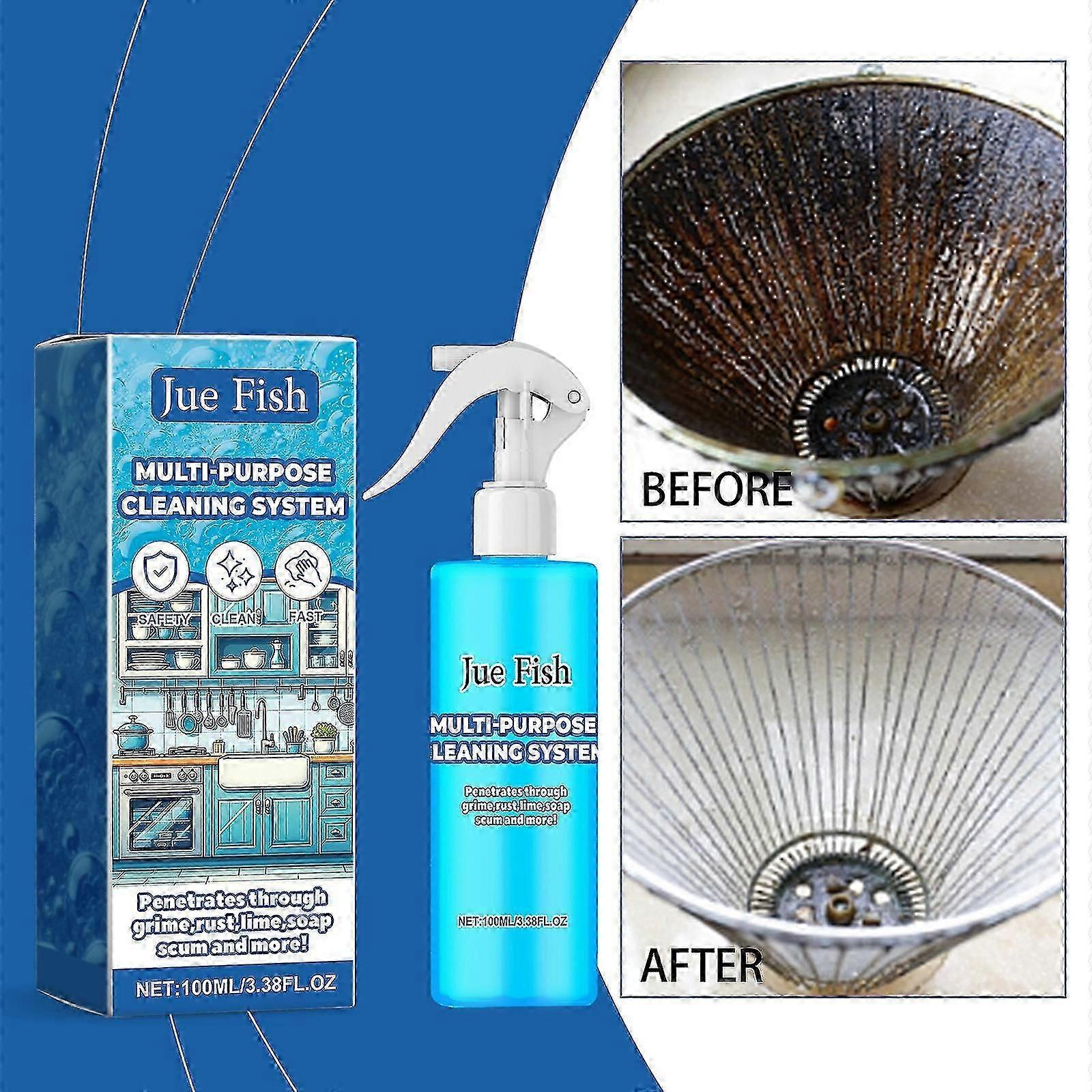 Splash Foam Spray All Purpose Cleaner with Tablets & Bottle, Multi Surface Cleaner for Oven & More