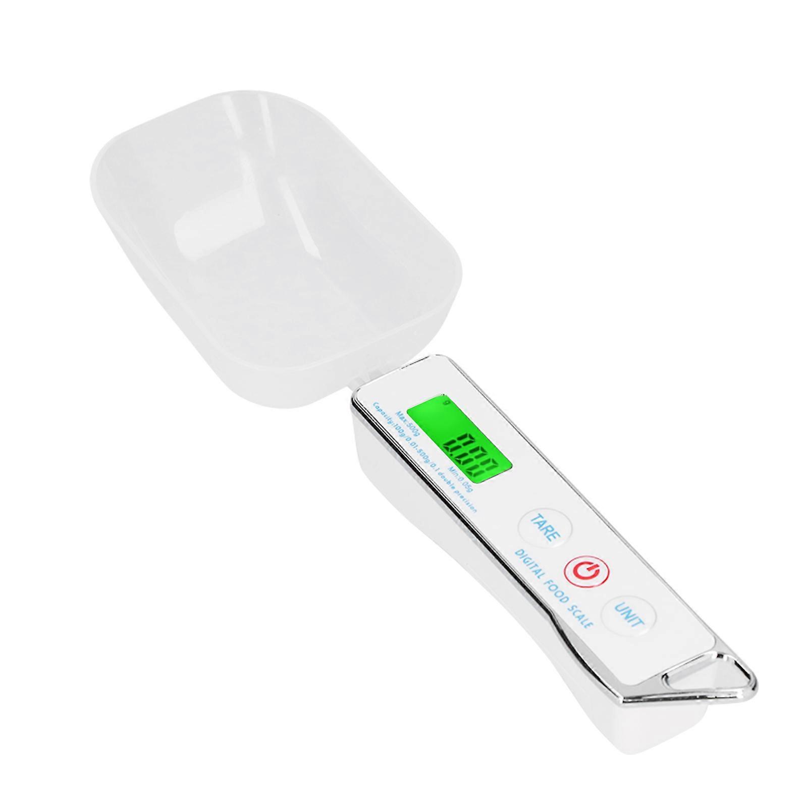 Digital Spoon Scale 500g/0.1g White 13x2.3cm Portable Kitchen