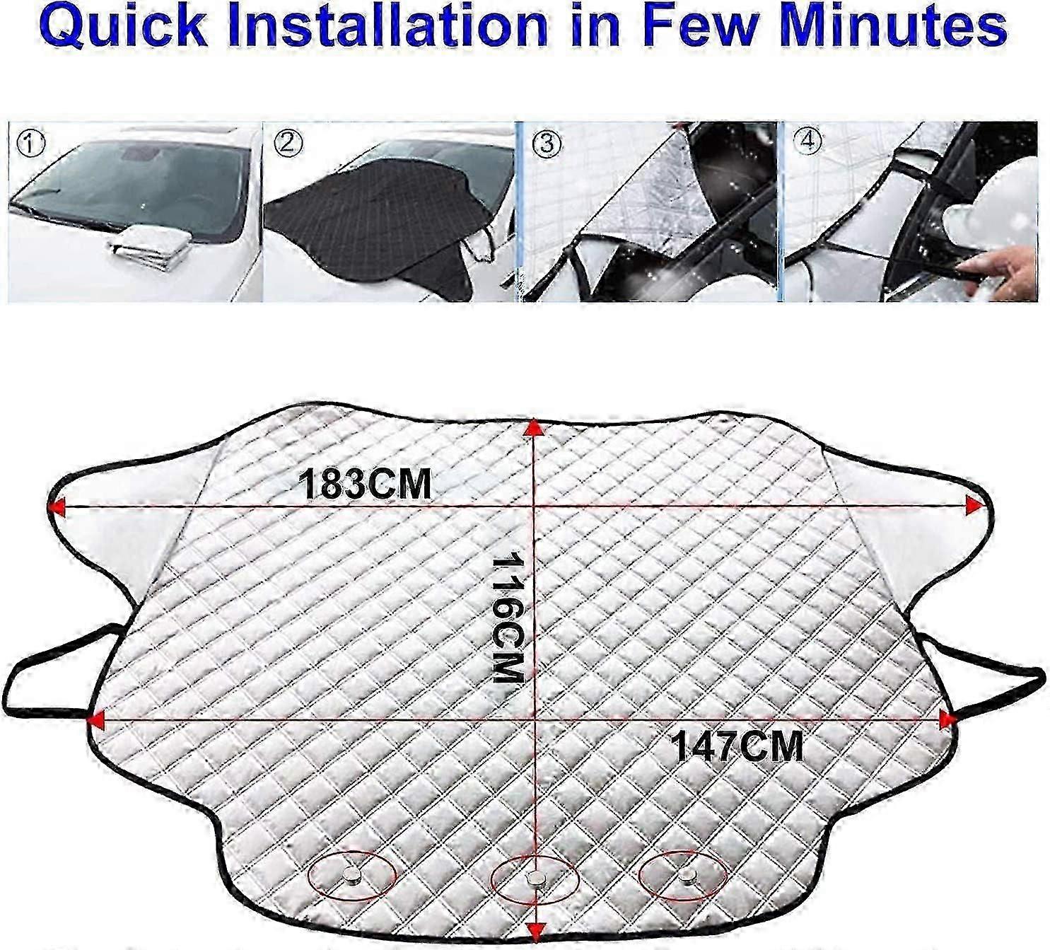 Auto Windschutzscheibenabdeckung Für Winter Windschutzscheibe Anti-Eisabdeckung (183116cm)