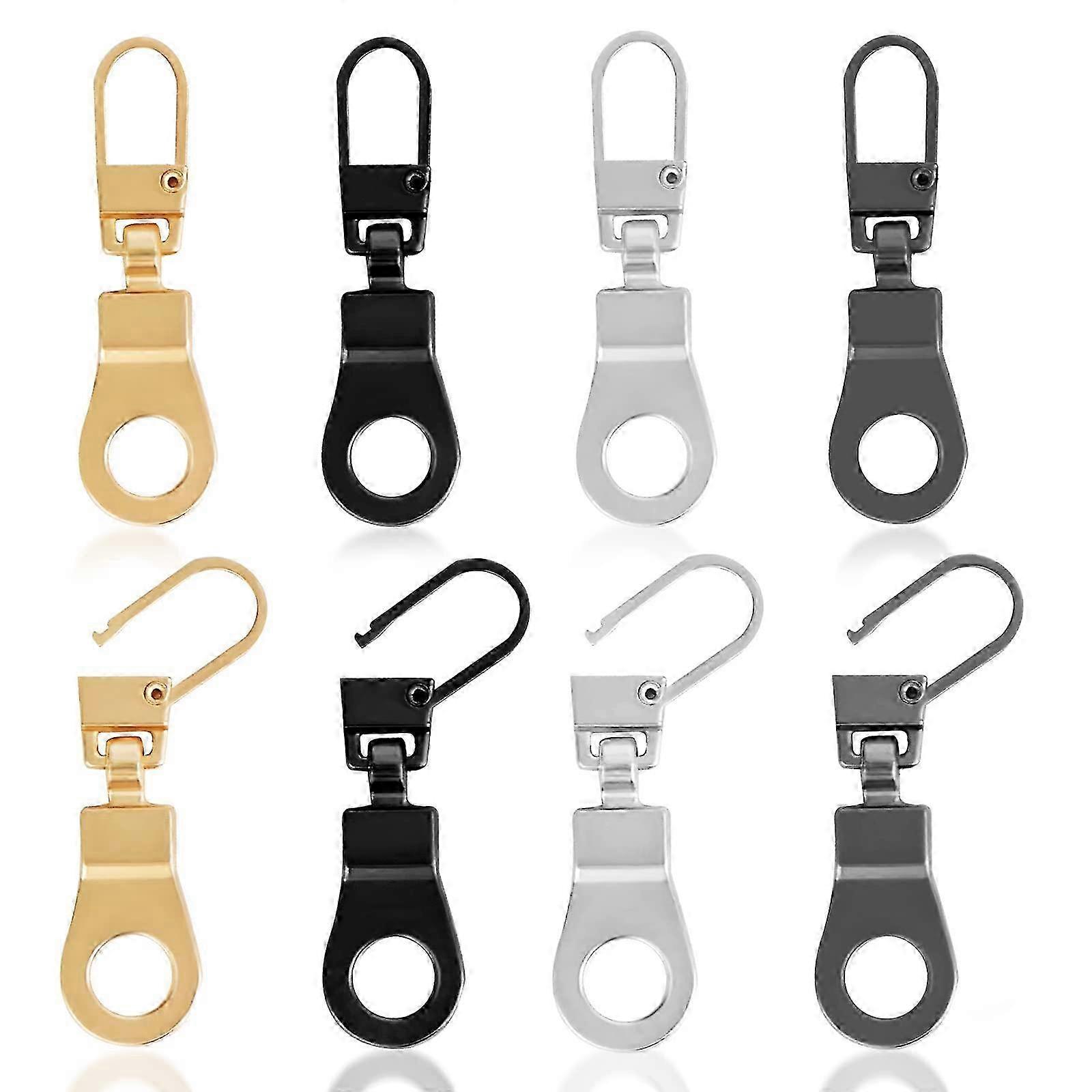 8pcs 4 Color Zipper Pull Replacement, Removable Zipper Pull