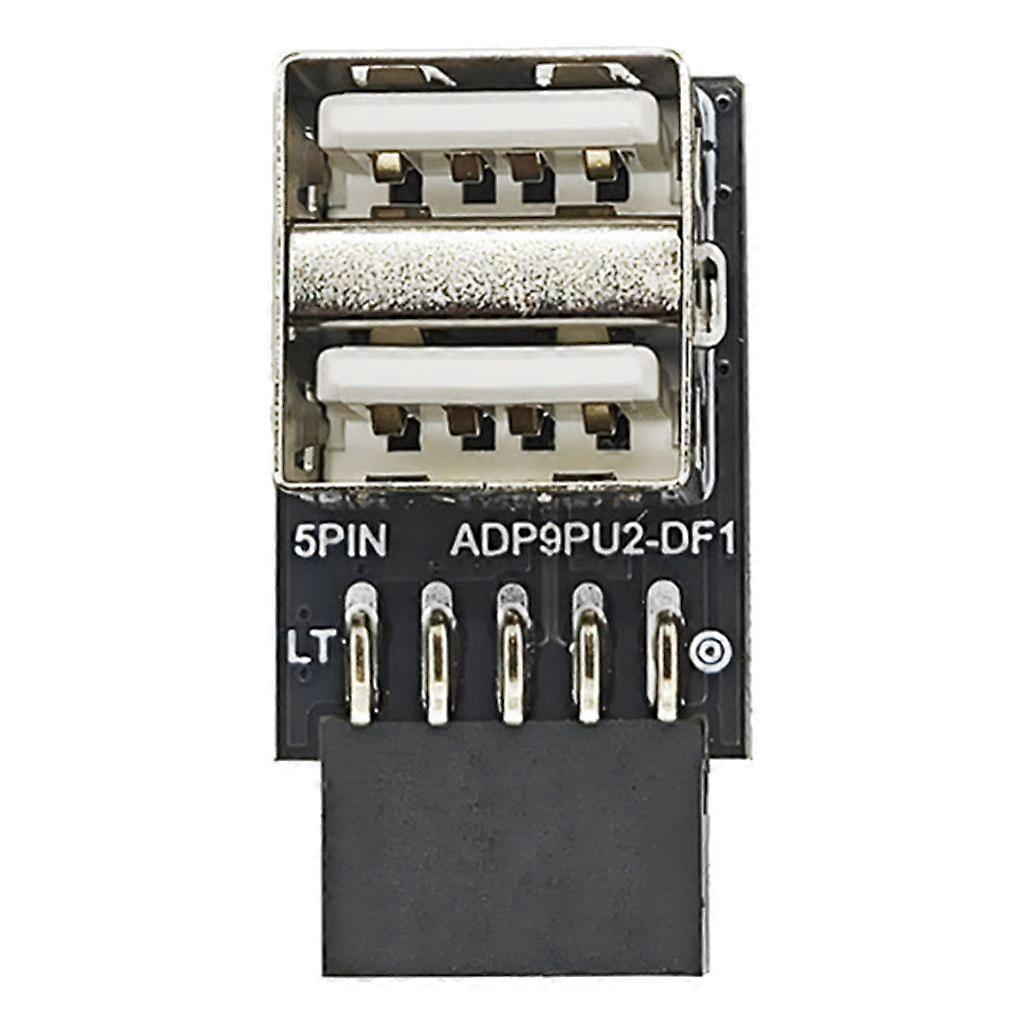 USB Front Panel Adapter 9Pin To USB 2.0 Female Adapter Header for Computer
