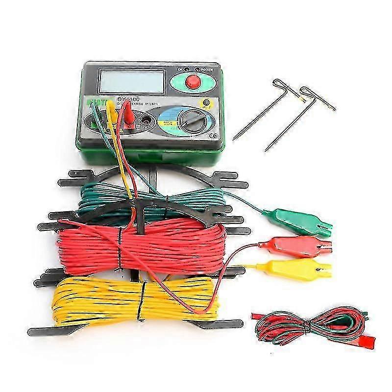 Duoyi Dy4100 Ground Resistance Tester Digital Meggers Protections Grounding Resistance Meter Ground Resistance Tester Earth Resistance Tester Ground R