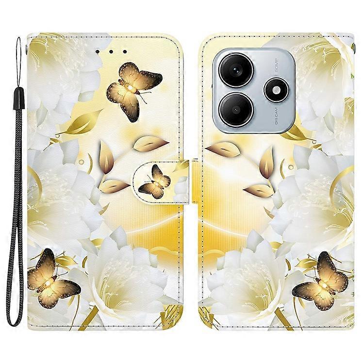 Compatible For Xiaomi Redmi Note 14 5G Wallet Phone Case Anti-Drop Leather Flip Cover Pattern Printing