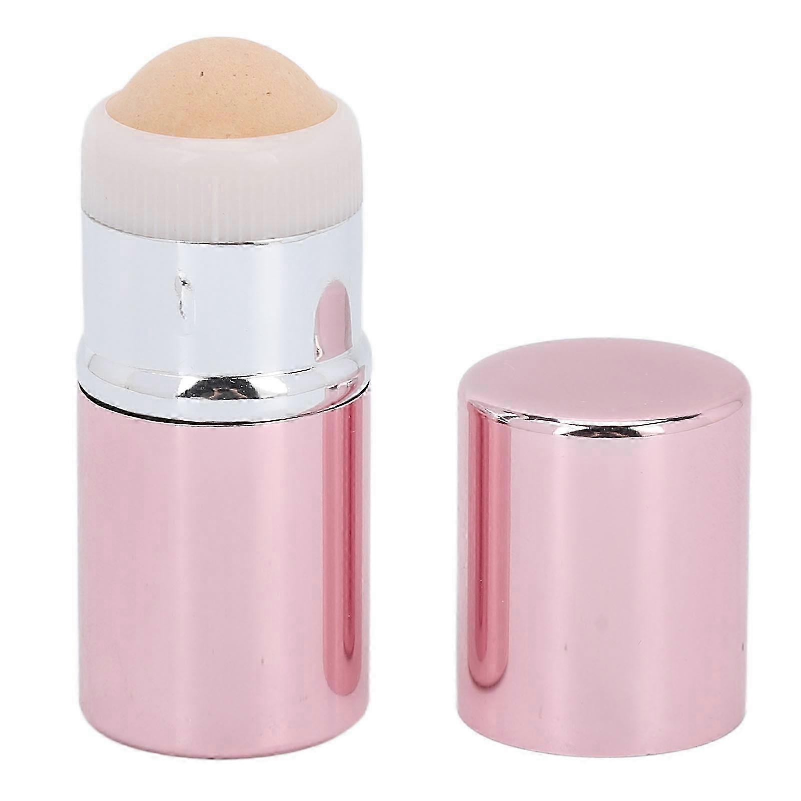Portable Reusable Skin Care Tool for Oil Control with Volcanic Oil Absorbing Face Roller in Pink