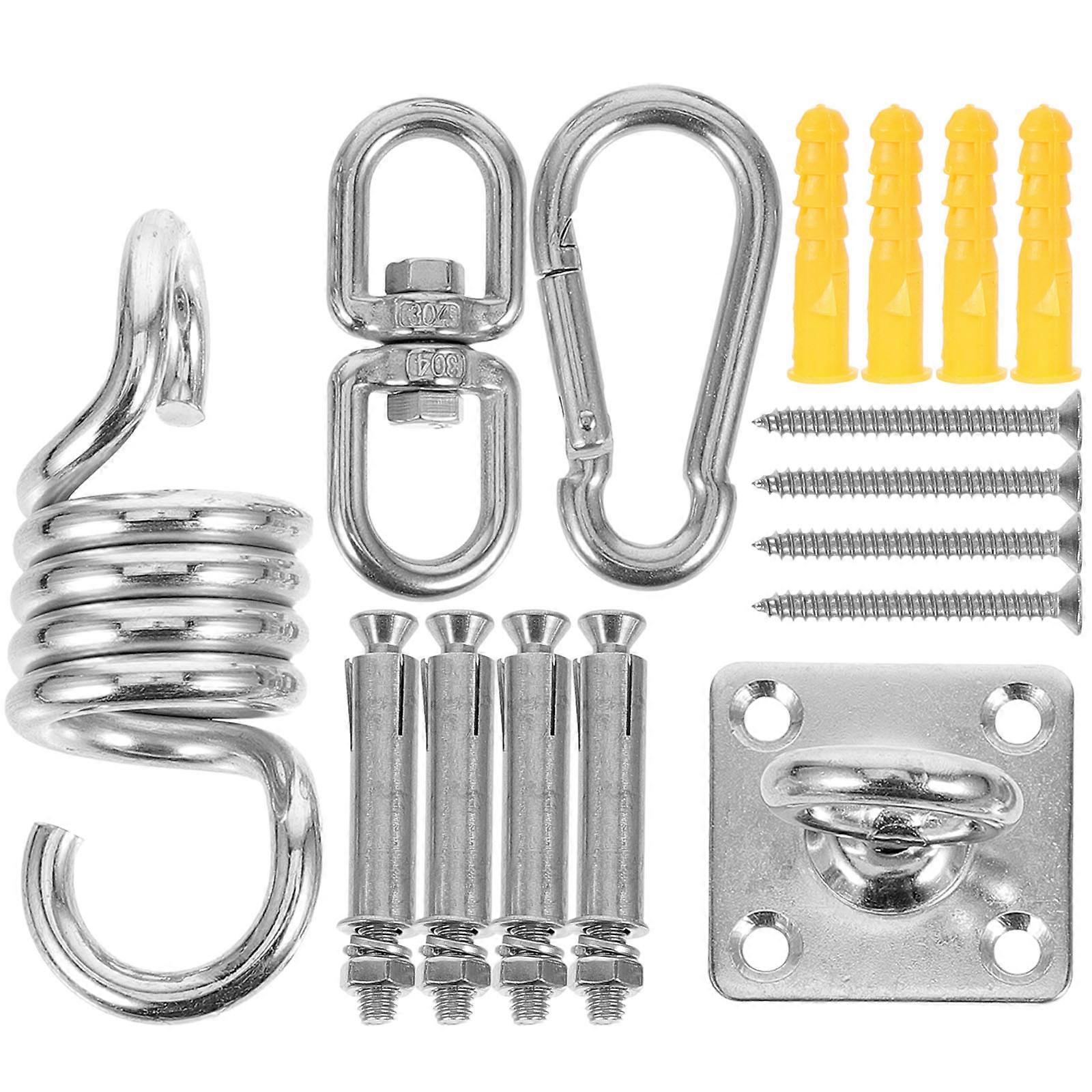 It sounds like you're referring to a product description for **heavy duty stainless steel hammock hooks** that are versatile for various hanging