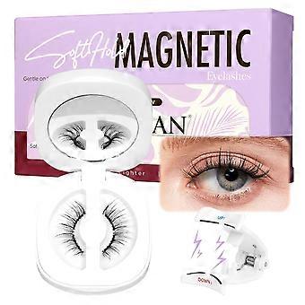 High quality brand new  Magnetic Eyelashes Natural Look 2 Pairs Cat Eye Magnetic