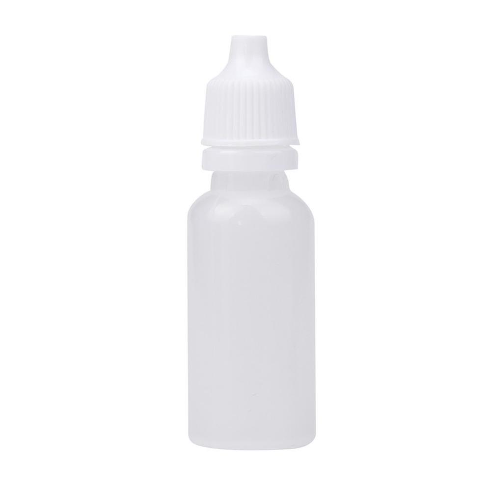50pcs 15ml Empty Plastic Squeezable Dropper Bottles Eye Liquid Dropper