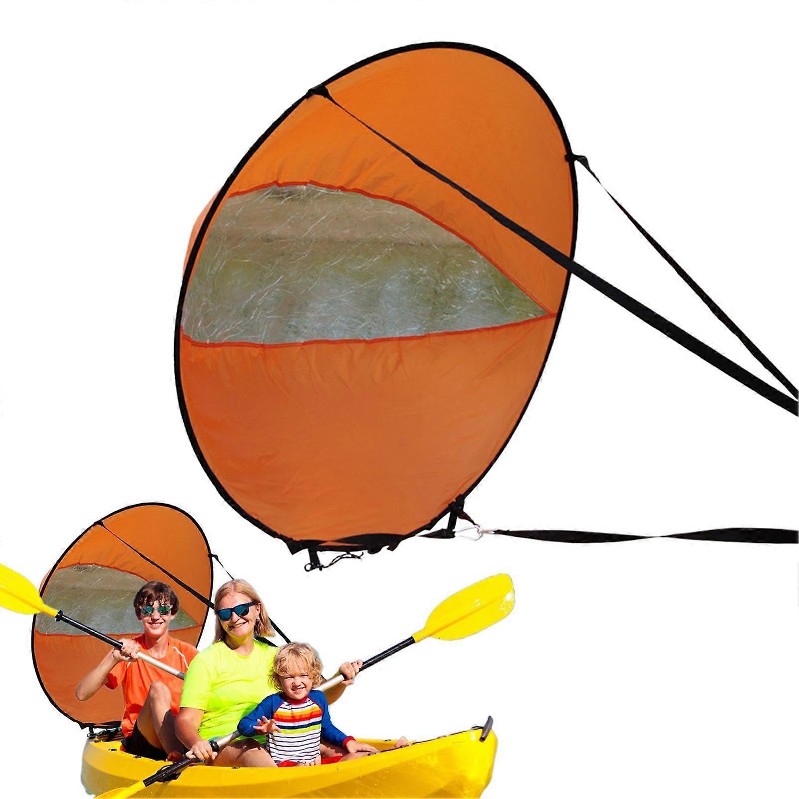 Paddle Sail for Kayak Under the Wind, Kayak Sail with Transparent Window