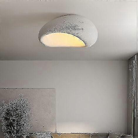 2025 Svkbjroy Modern Minimalist Ceiling Light Wabi-sabi Style Resin Ceiling Light (color : White Size : 20cm)
