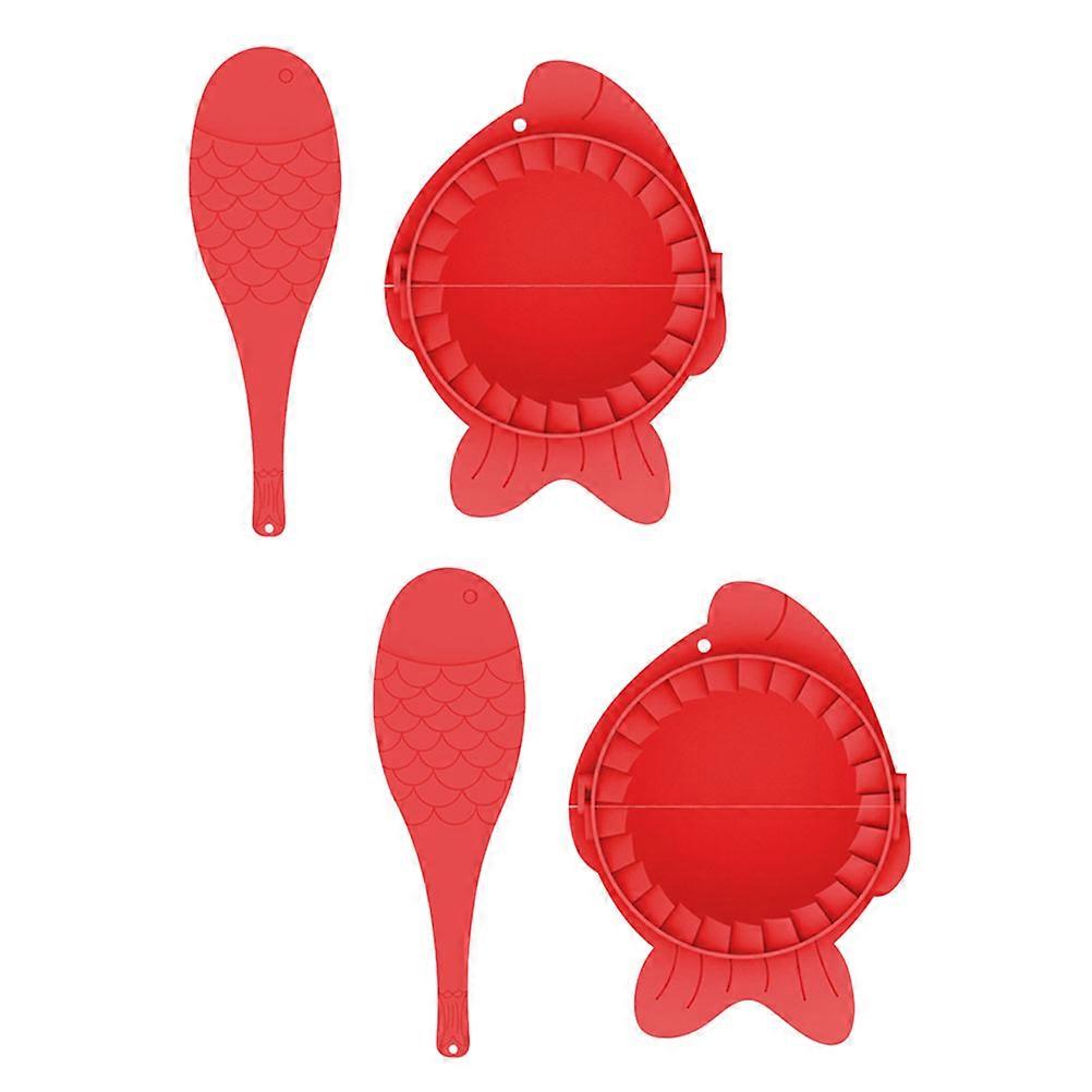 Plastic Dumpling Press Molds Make Empanadas Cooking 12 x 3.2 cm 4 Pcs