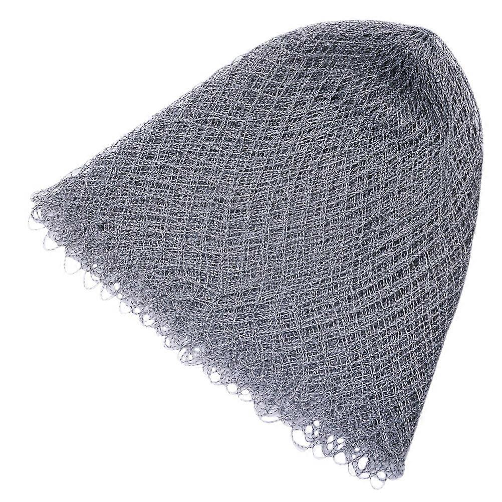 Fishing Net Replacement Strong Fishing Net Head Fish Catching Accessory for Outdoor Fishing Silver Grey Square Mesh 60.00X60.00X80.00CM 1Set