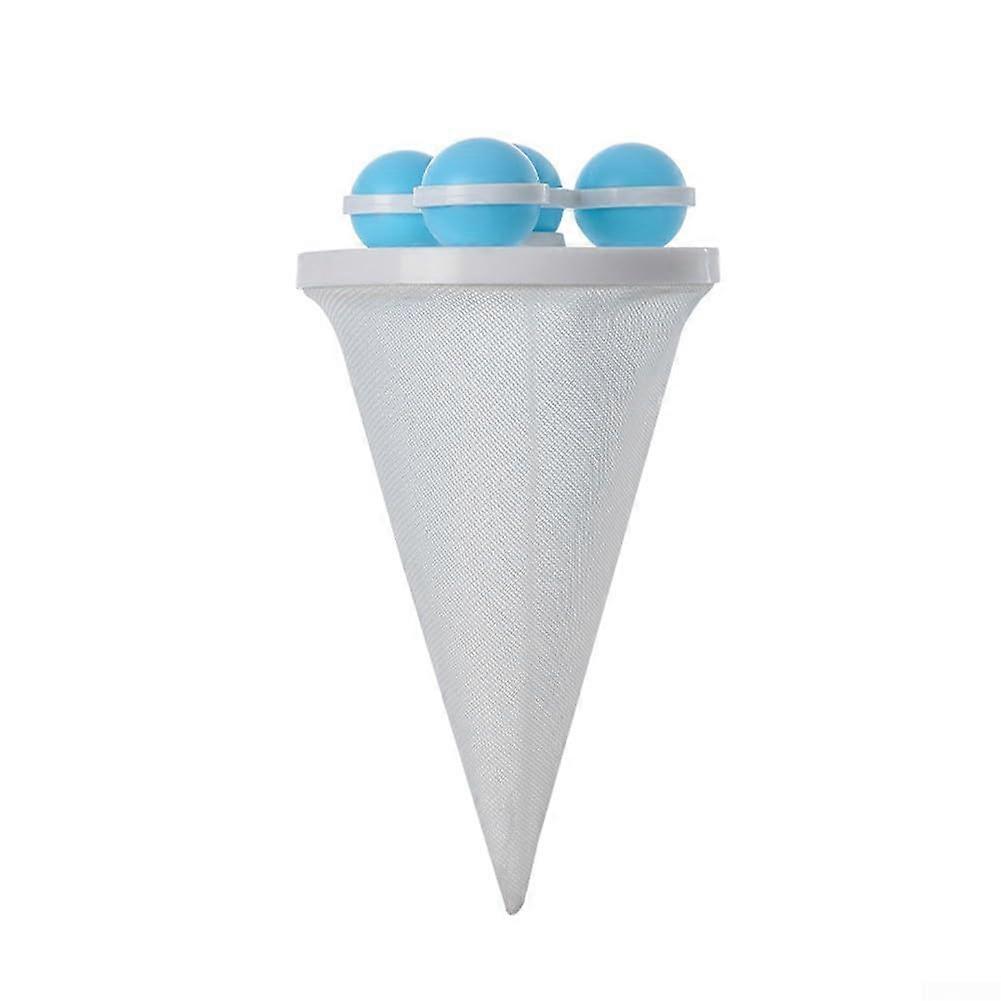 Premium Washing Machine Floating Filter Bag, Blue, Enhances Cleaning Performance, Compatible with Top-Load and Front-Load Washers