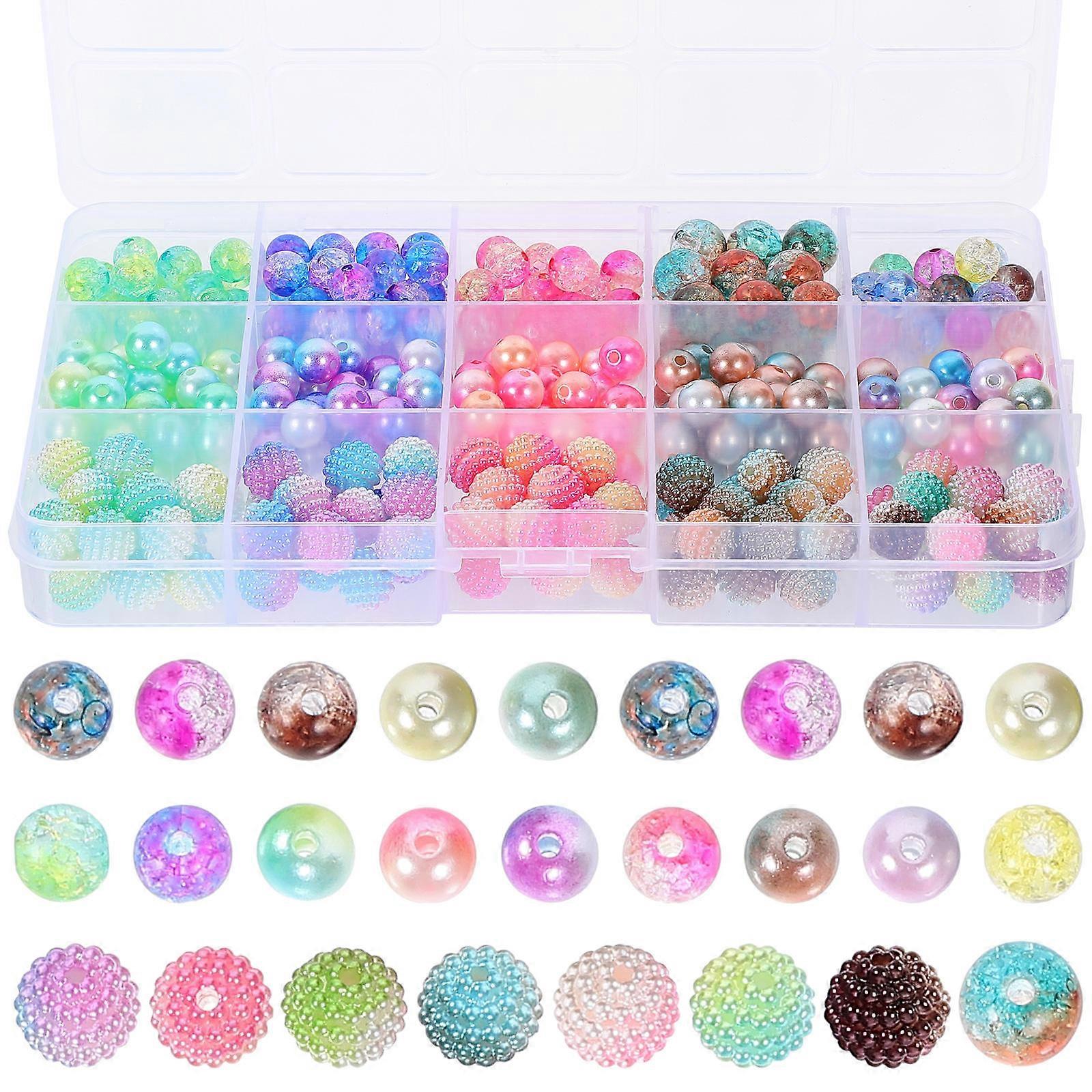Crafts Making Beads Bead Spacers For Jewelry Making Acrylic Beads Refined Look Handicraft Enthusiasts 8mm